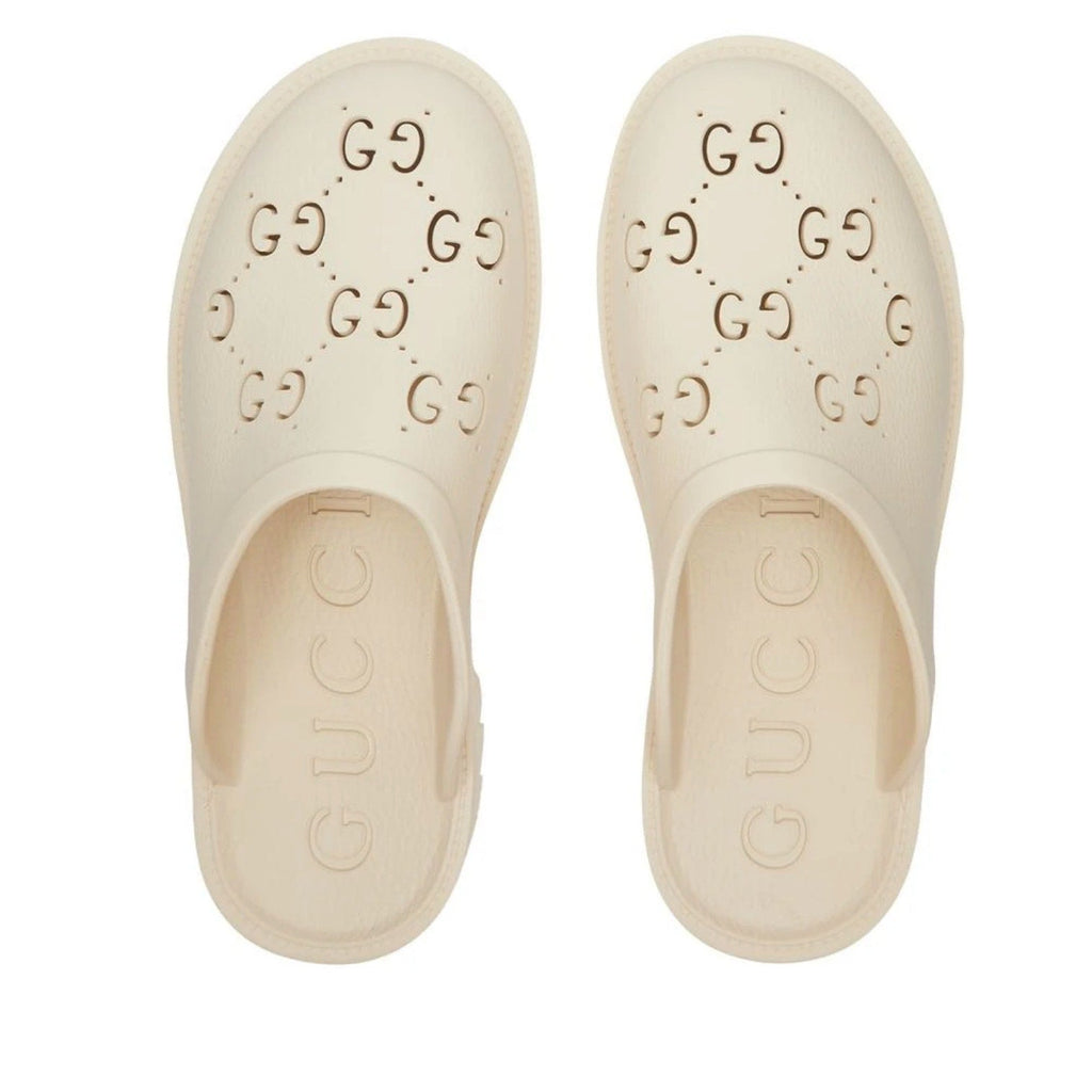 Gucci Authentic GG Perforated Crocs Slippers Gucci