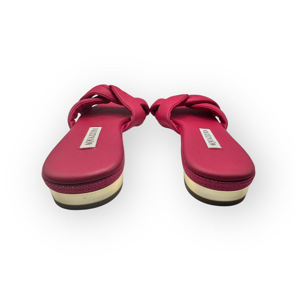 Title:  Aquazzura Olie Crossover Flat Sandals – Size 38 / US 8 Aquazzura