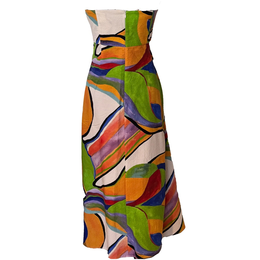 e:  Mara Hoffman Samara Strapless Cutout Dress in Alegasia Print – Size 8 – New Without Tags Mara Hoffman
