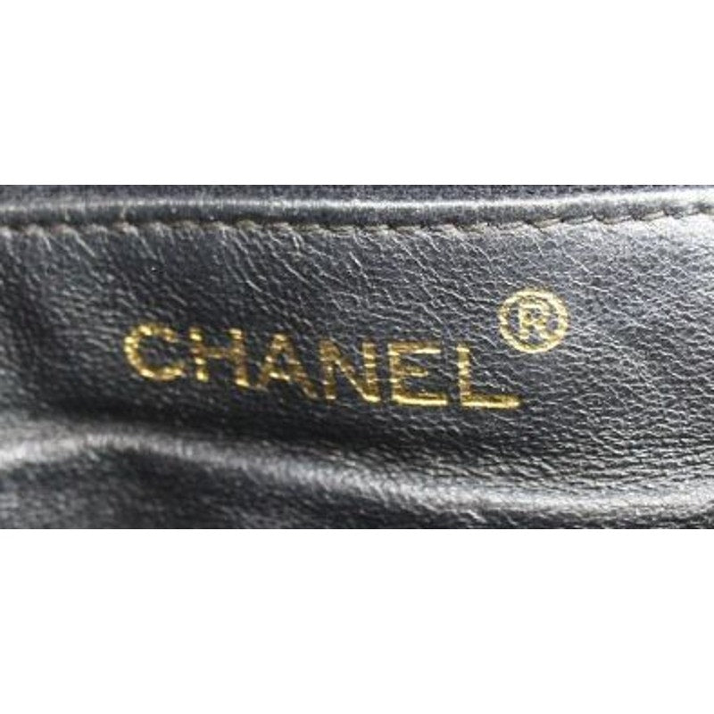 CHANEL Vintage Diamond CC Quilted Large Lambskin Camera BagGold Hardware Chanel