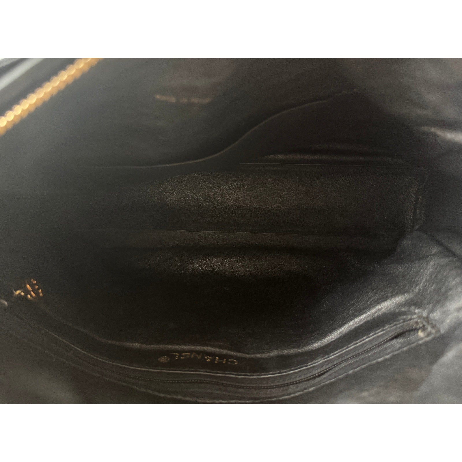 CHANEL Vintage Diamond CC Quilted Large Lambskin Camera BagGold Hardware Chanel