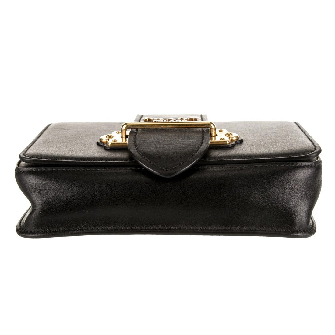 Authentic Prada Leather Cahier Convertible Belt Bag – Black with Gold Hardware PRADA