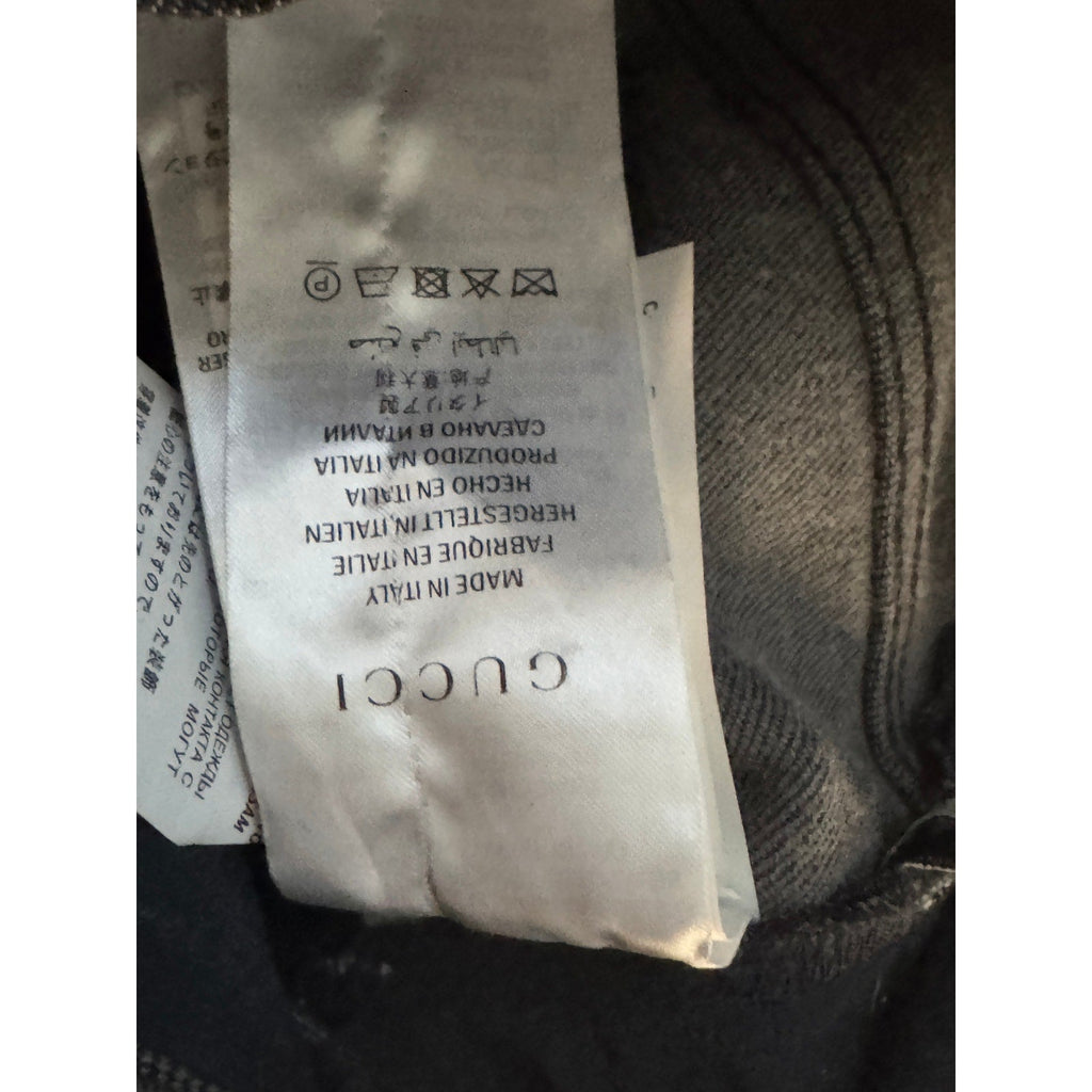 Gucci Black Memento Mori Skinny Jeans Gucci