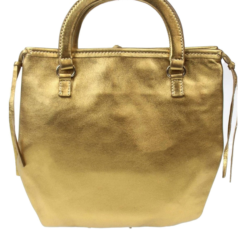 Authentic Prada Gold Leather Mini Tote PRADA