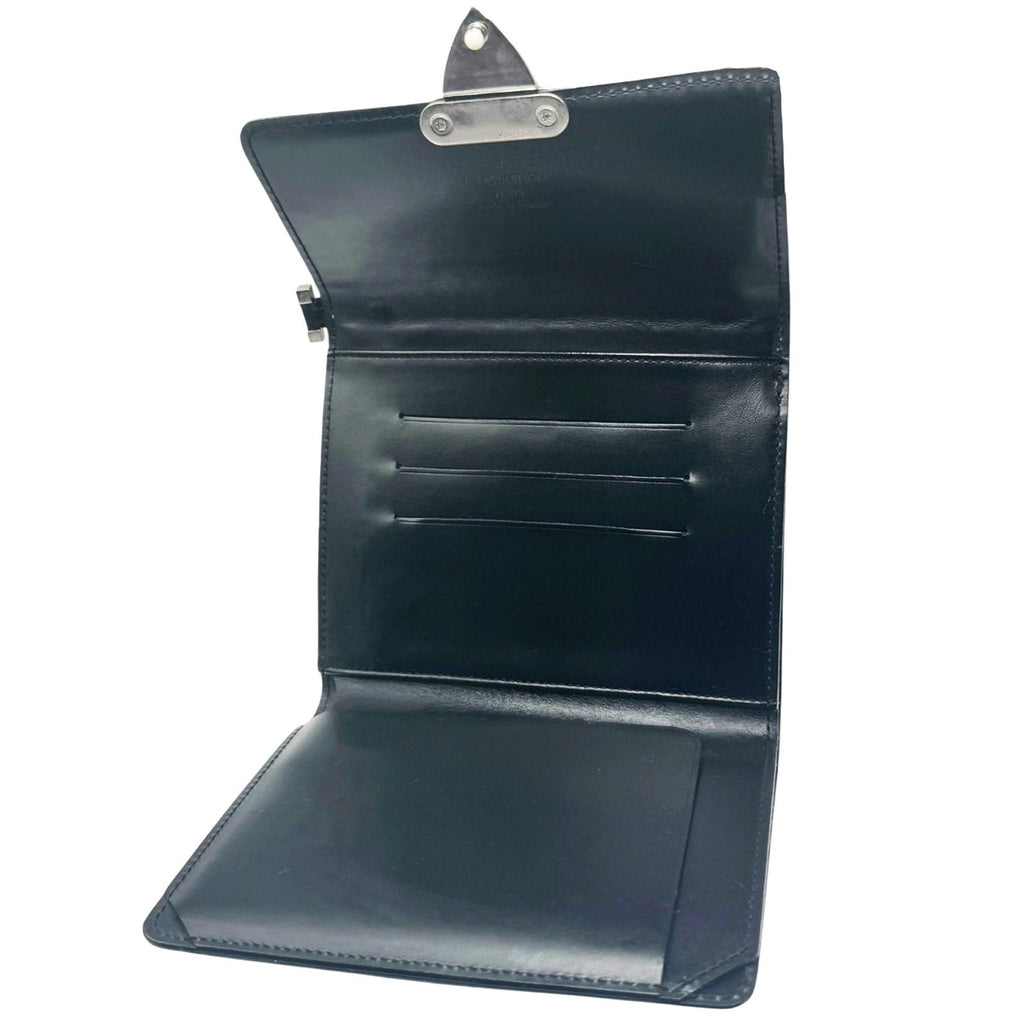 Louis Vuitton Anoushka PM Black Monogram Leather Trifold Wallet with Dust Bag & Box Louis Vuitton