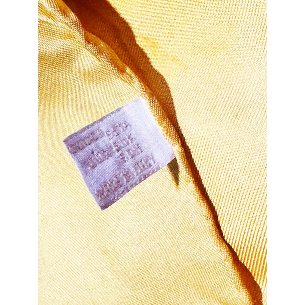 Gucci Yellow Flora Print Large Silk Scarf – 33.5" Square Gucci