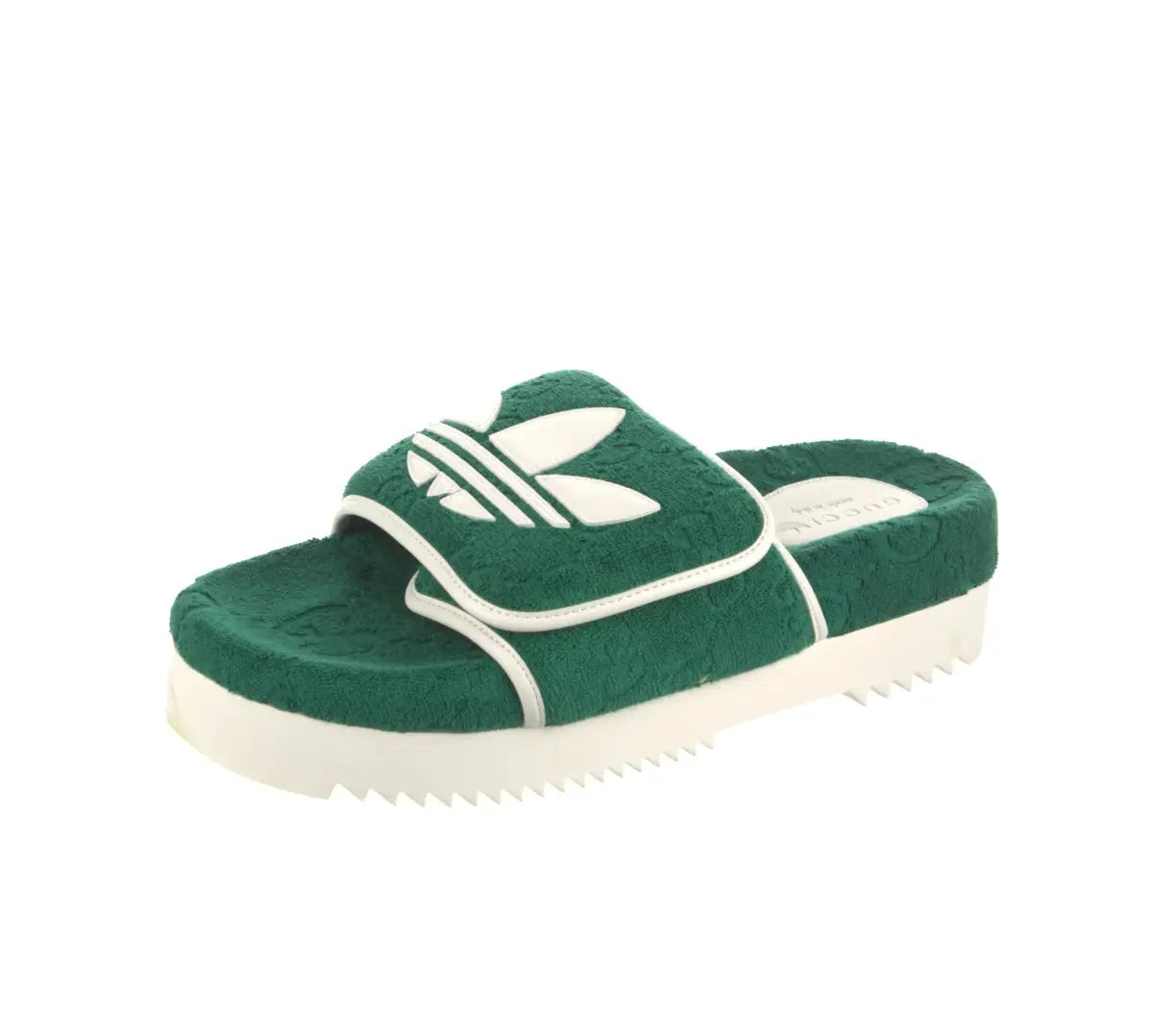 Adidas X Gucci GG Pool  Slide Sandal Green - Vault No9