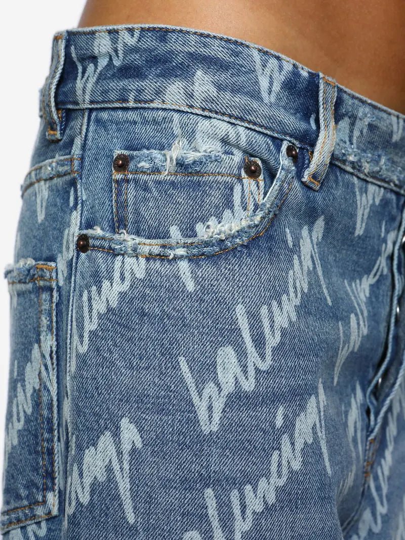 Balenciaga Logo Signature Boyfriend Jeans - Vault No9