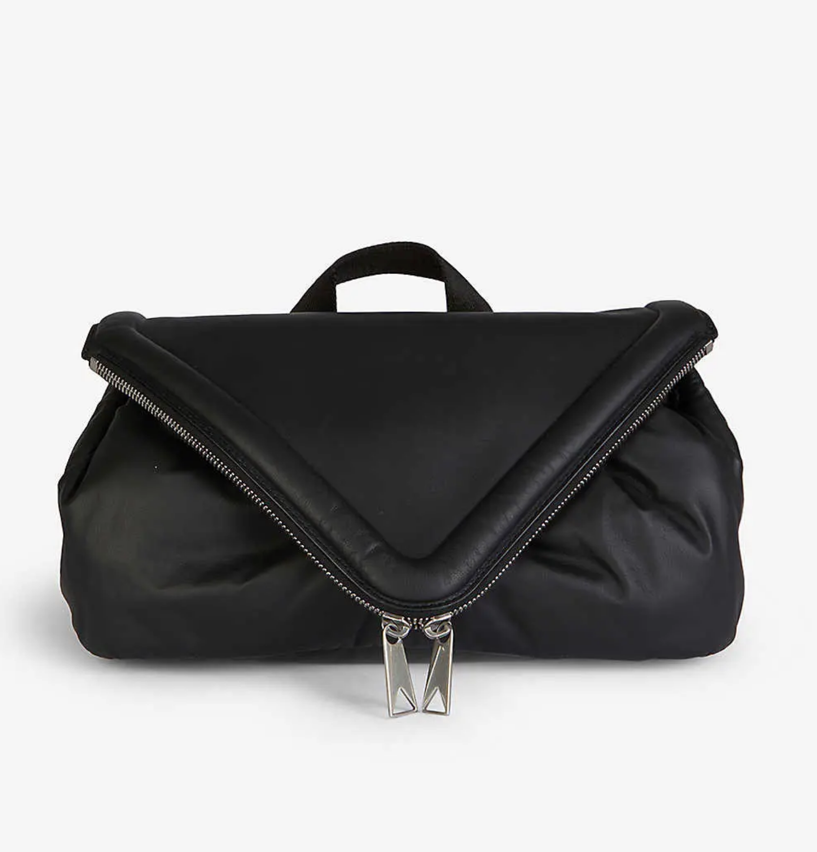 Bottega Veneta Nappa Beak Belt Bag – Black Lambskin Bottega Veneta