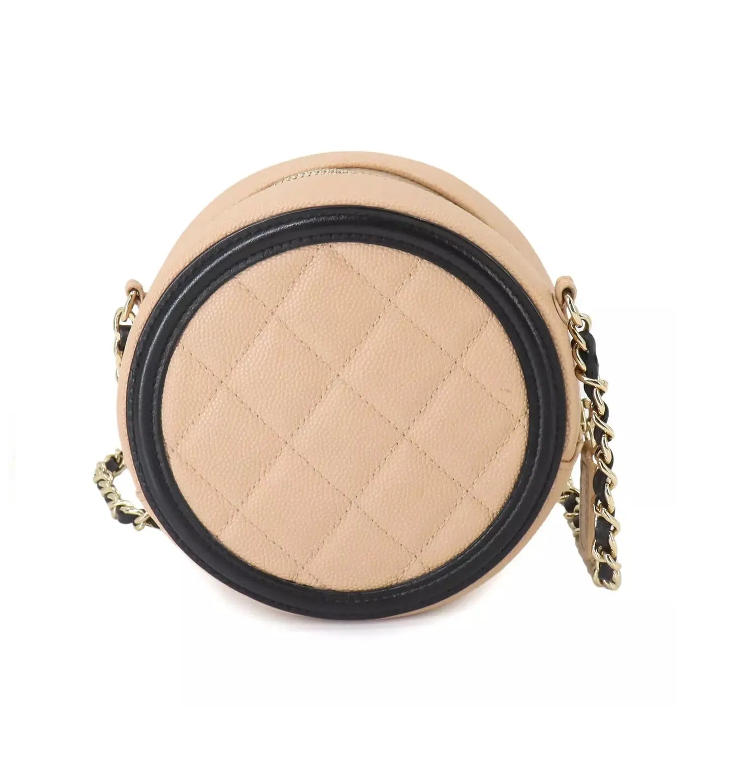 CHANEL CC Filigree Chain Shoulder Bag Caviar Leather - Vault No9