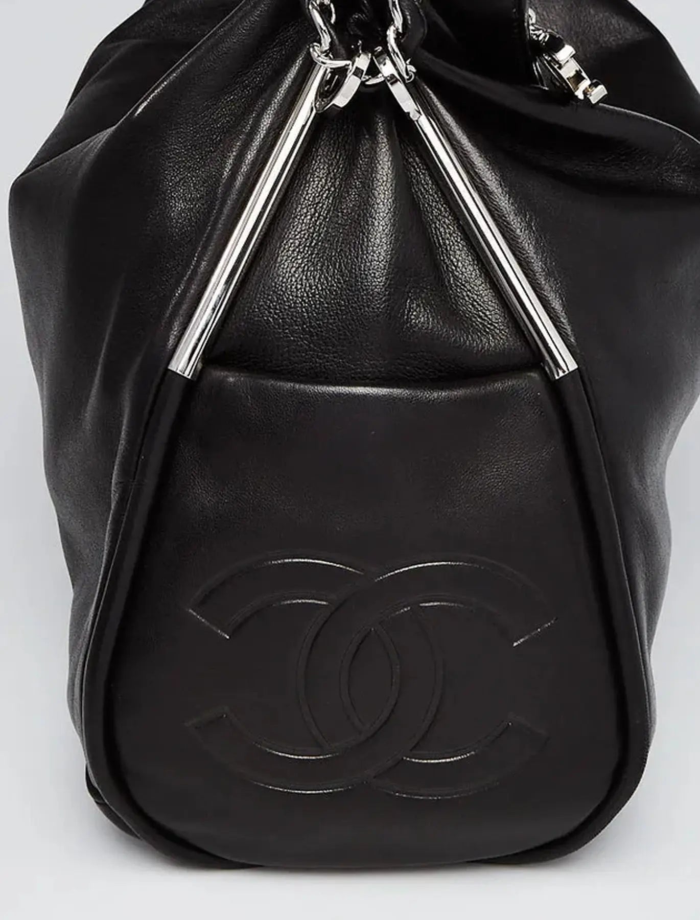 CHANEL Modern Hobo Chain Around Slouch Bag Purse Lamb Leather - Vault No9
