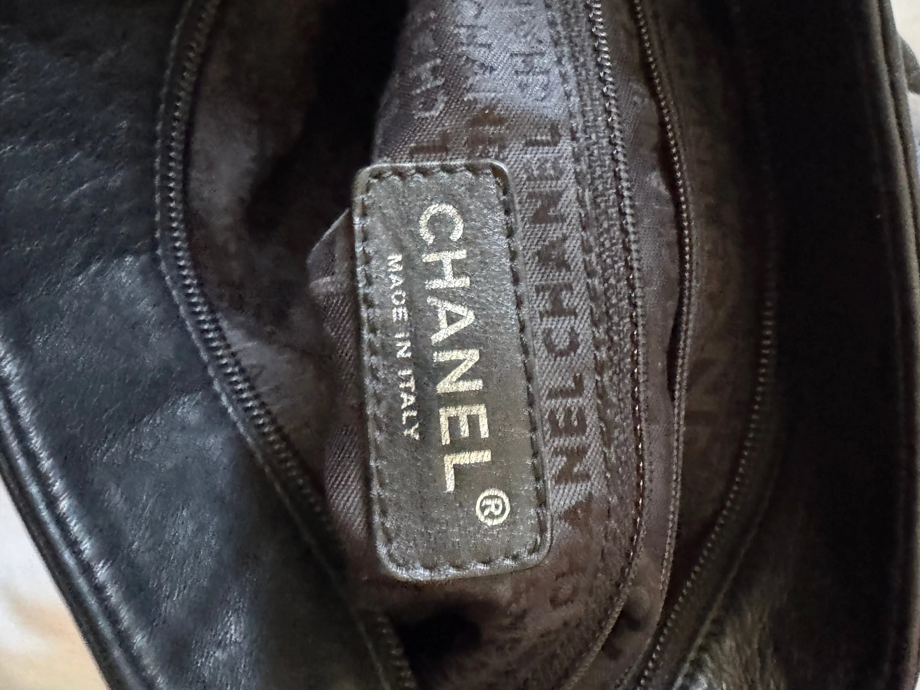 CHANEL Modern Hobo Chain Around Slouch Bag Purse Lamb Leather - Vault No9