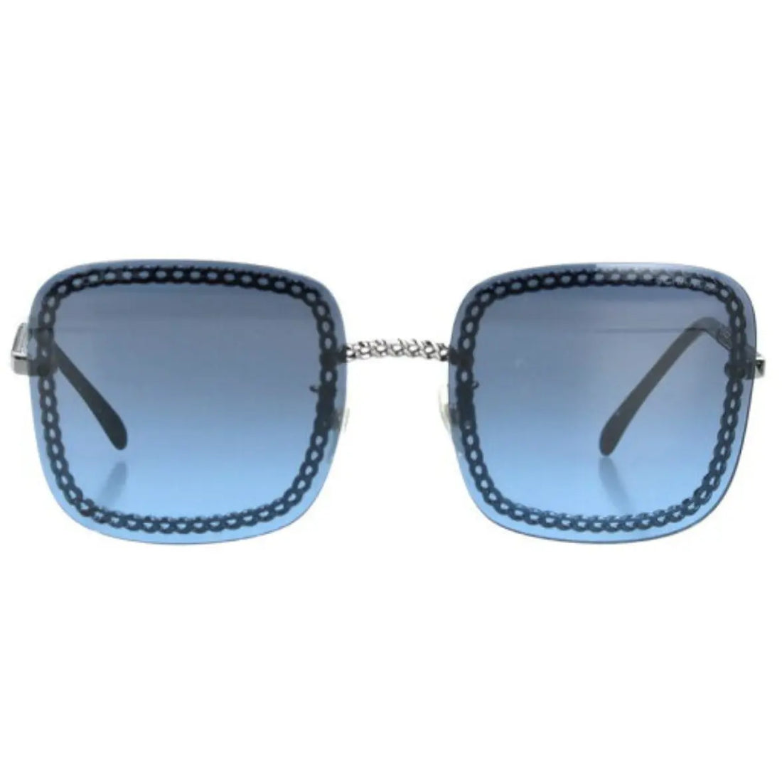 Chanel Blue Chain Square Tinted Sunglasses - Vault No9