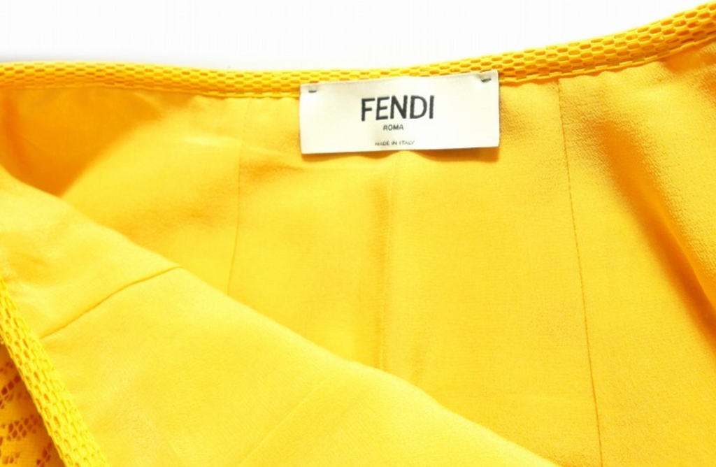 Fendi Zucca Print Lace Midi Skirt FENDI