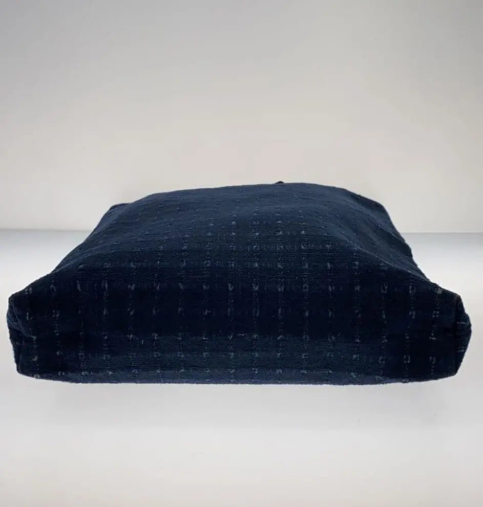 Hermès Amedaba GM Tote Bag Hand Indigo Navy Canvas Leather - Vault No9