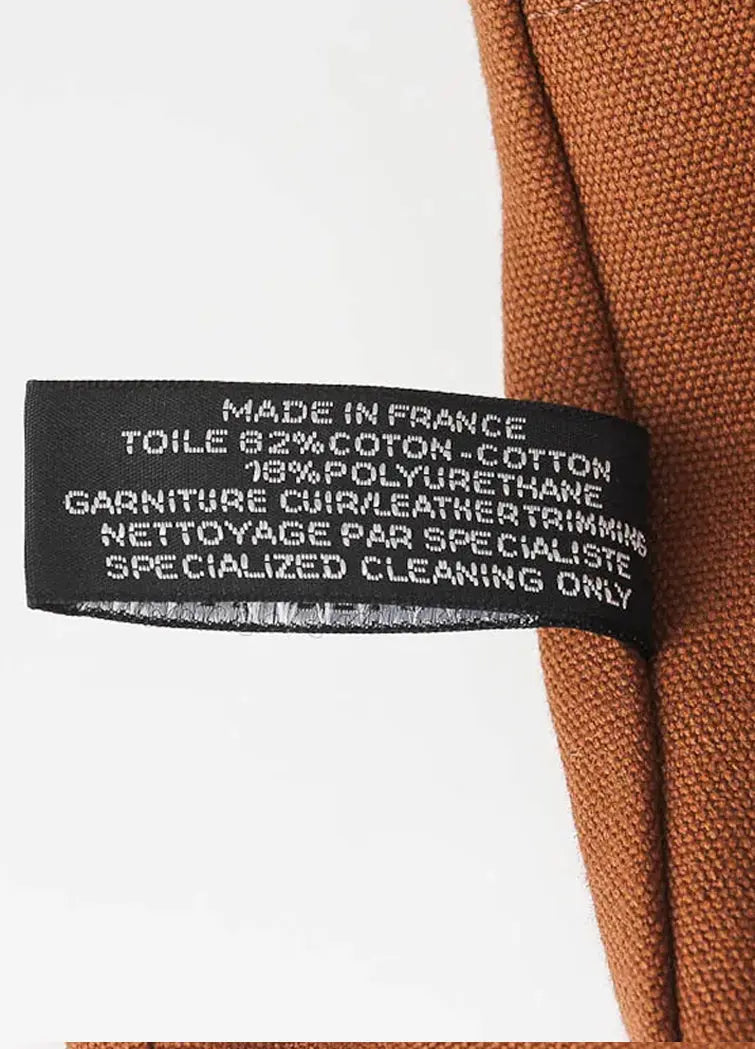 Hermes Toile and Brown Canvas Saxo PM Bag - Vault No9