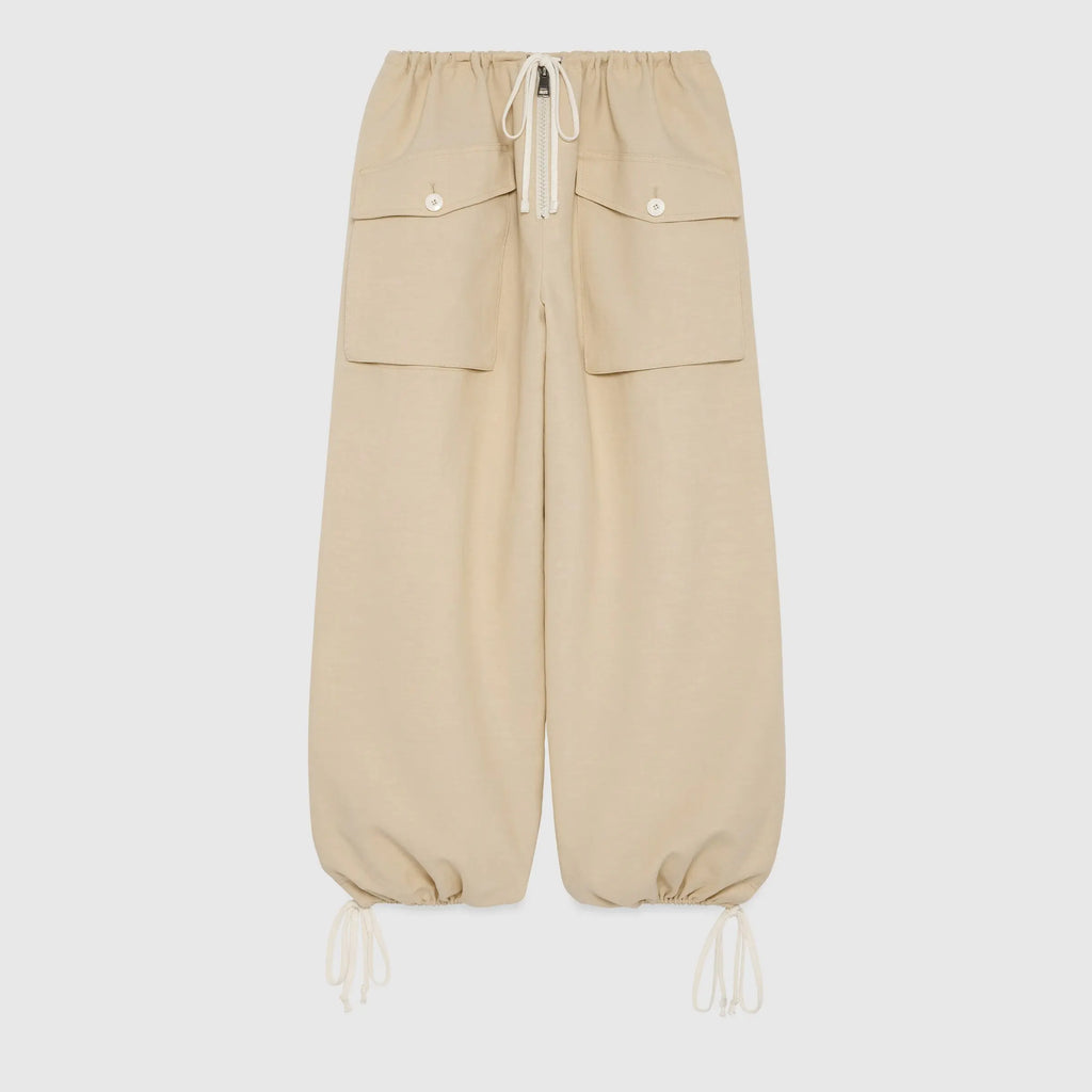 Gucci Beige Exposed Zip Cargo Boyfriend Pants $1700 - Vault No9