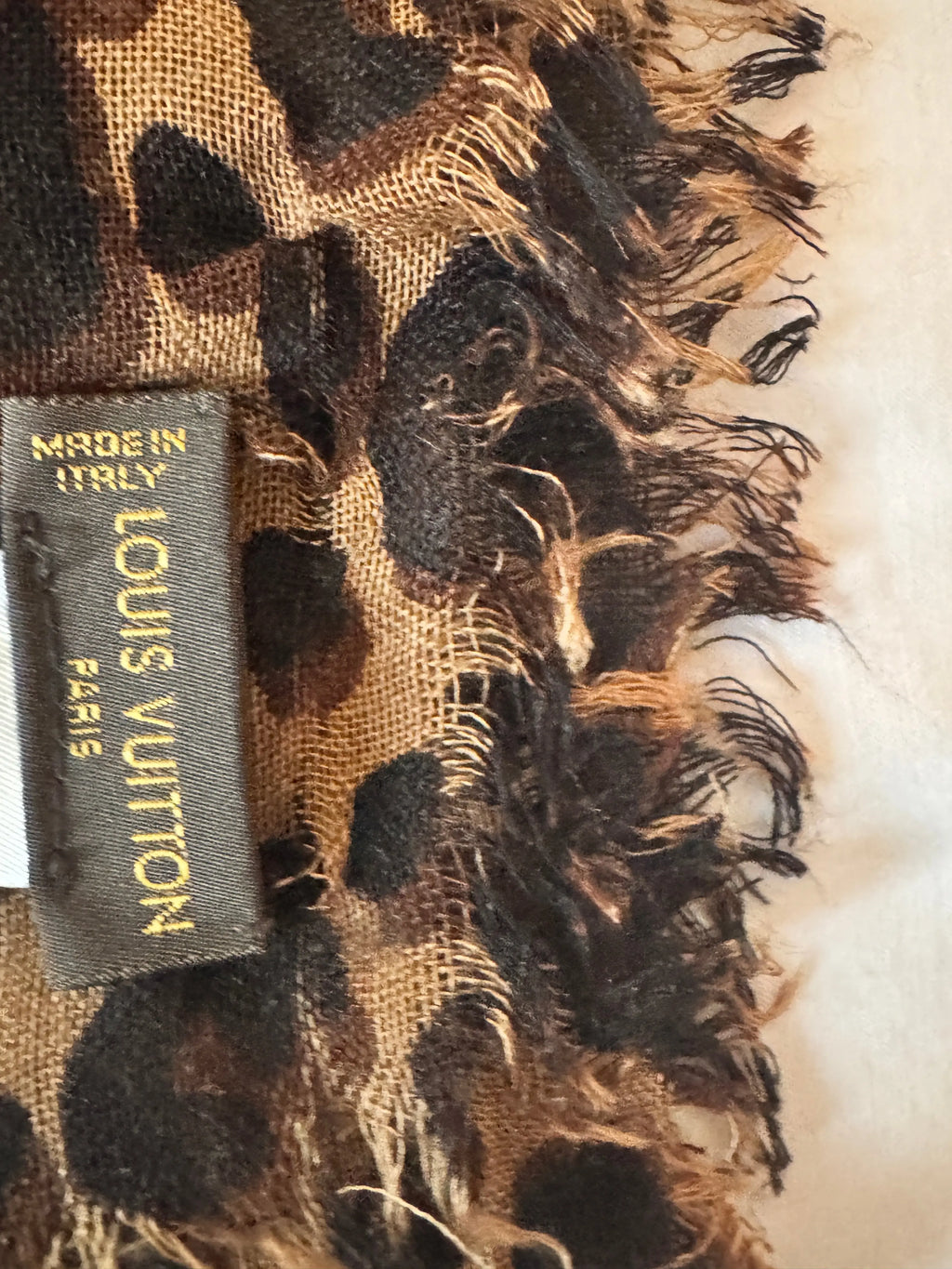 Louis Vuitton x Stephen Sprouse Leopard Graffiti Shawl – Cashmere Silk Scarf 2014 LOUIS VUITTON