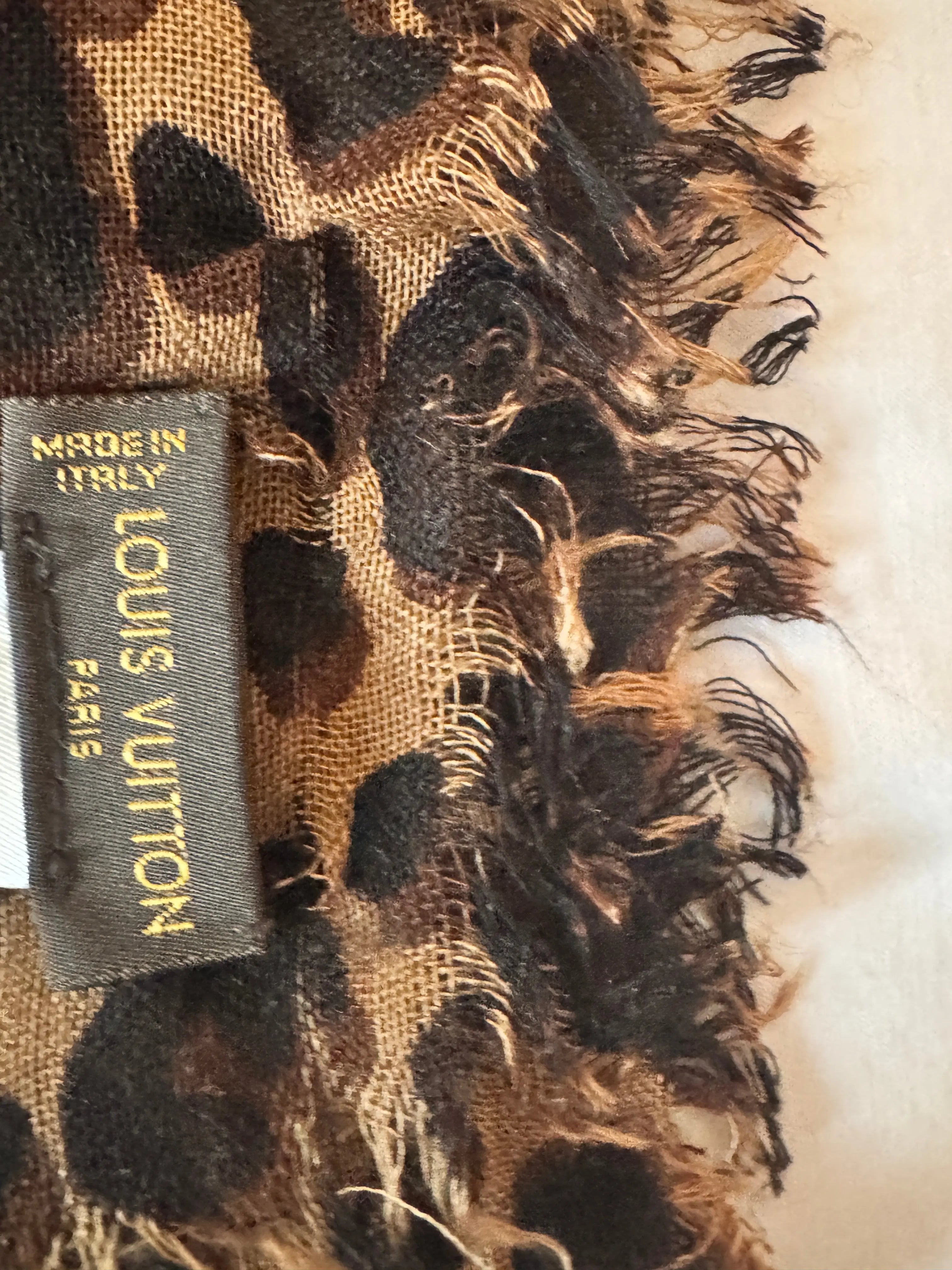 Louis Vuitton x Stephen Sprouse Leopard Graffiti Shawl – Cashmere Silk Scarf 2014 LOUIS VUITTON