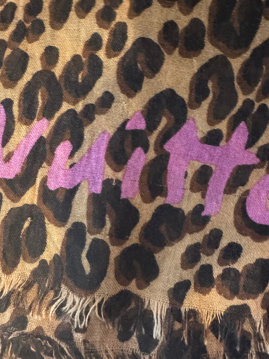 Louis Vuitton x Stephen Sprouse Leopard Graffiti Shawl – Cashmere Silk Scarf 2014 LOUIS VUITTON