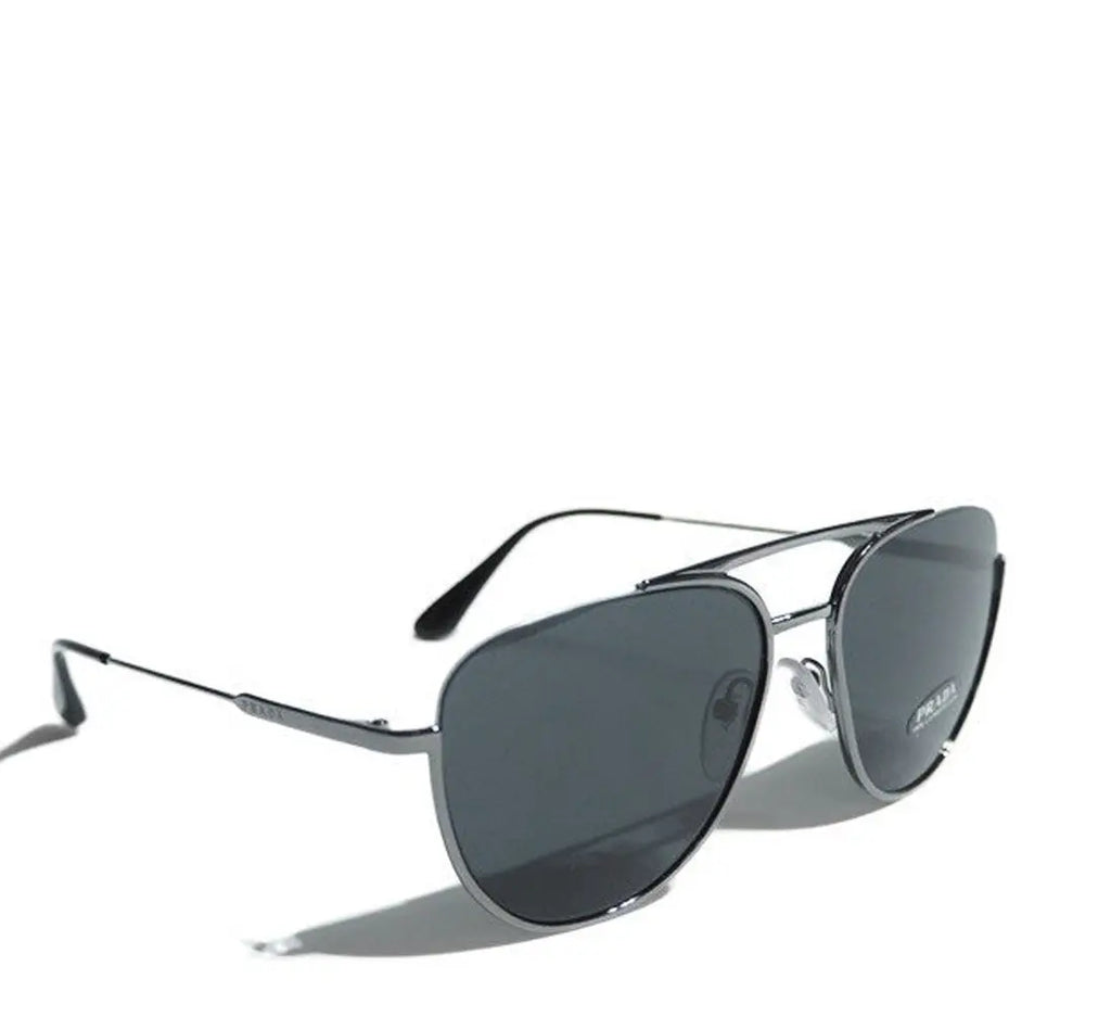 Prada Black Aviator Sunglasses with Box & Case Prada