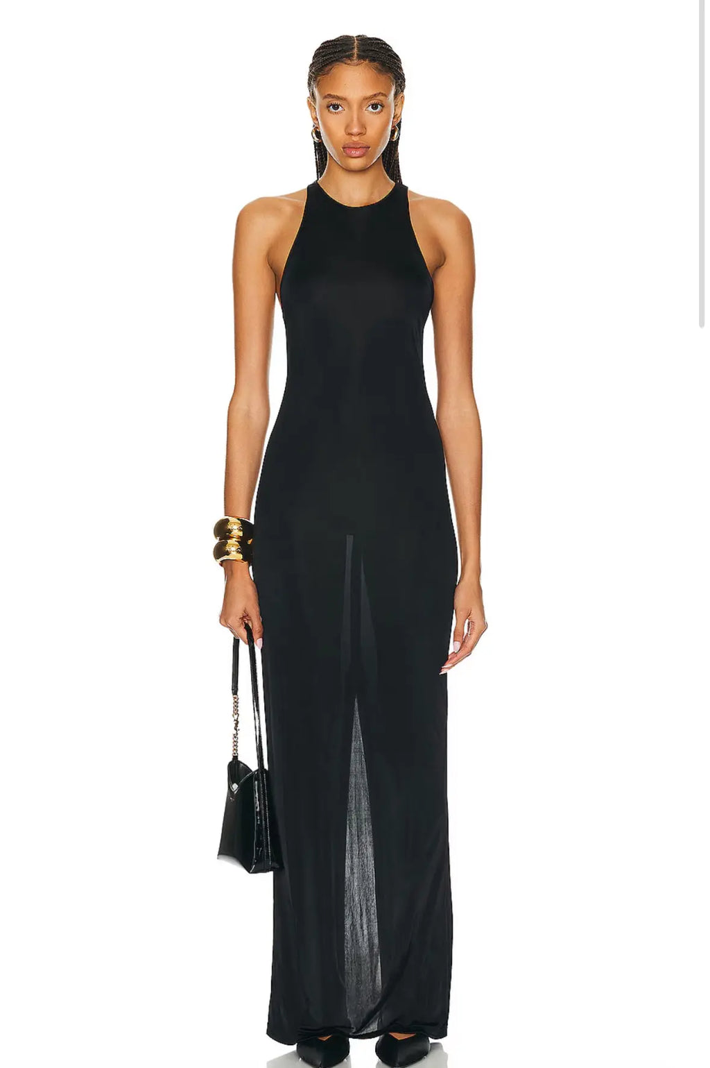 SAINT LAURENT jersey maxi dress - Vault No9