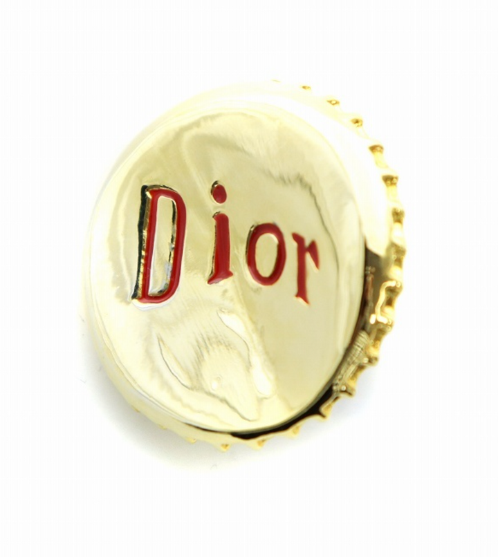 Rare  Christian Dior Bottle Cap Large Cocktail Ring <Pre-Owned>