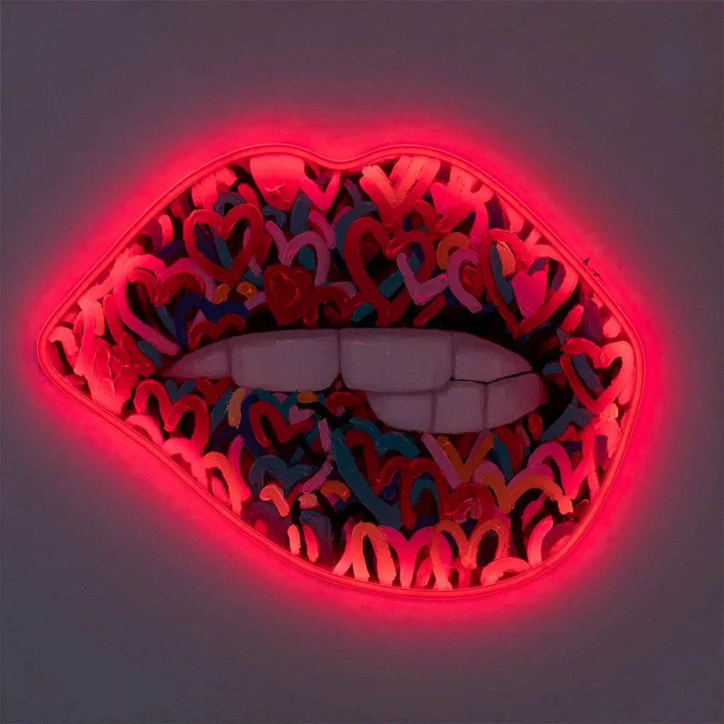 Wall Painting (Led Neon) - Mouth - Vault No9