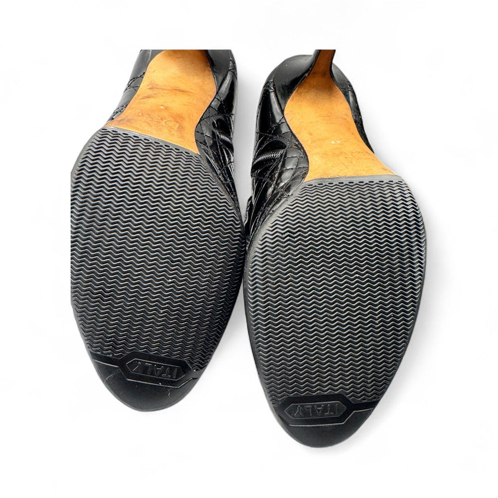 Christian Dior Cannage Patent Leather Ankle Boots Dior