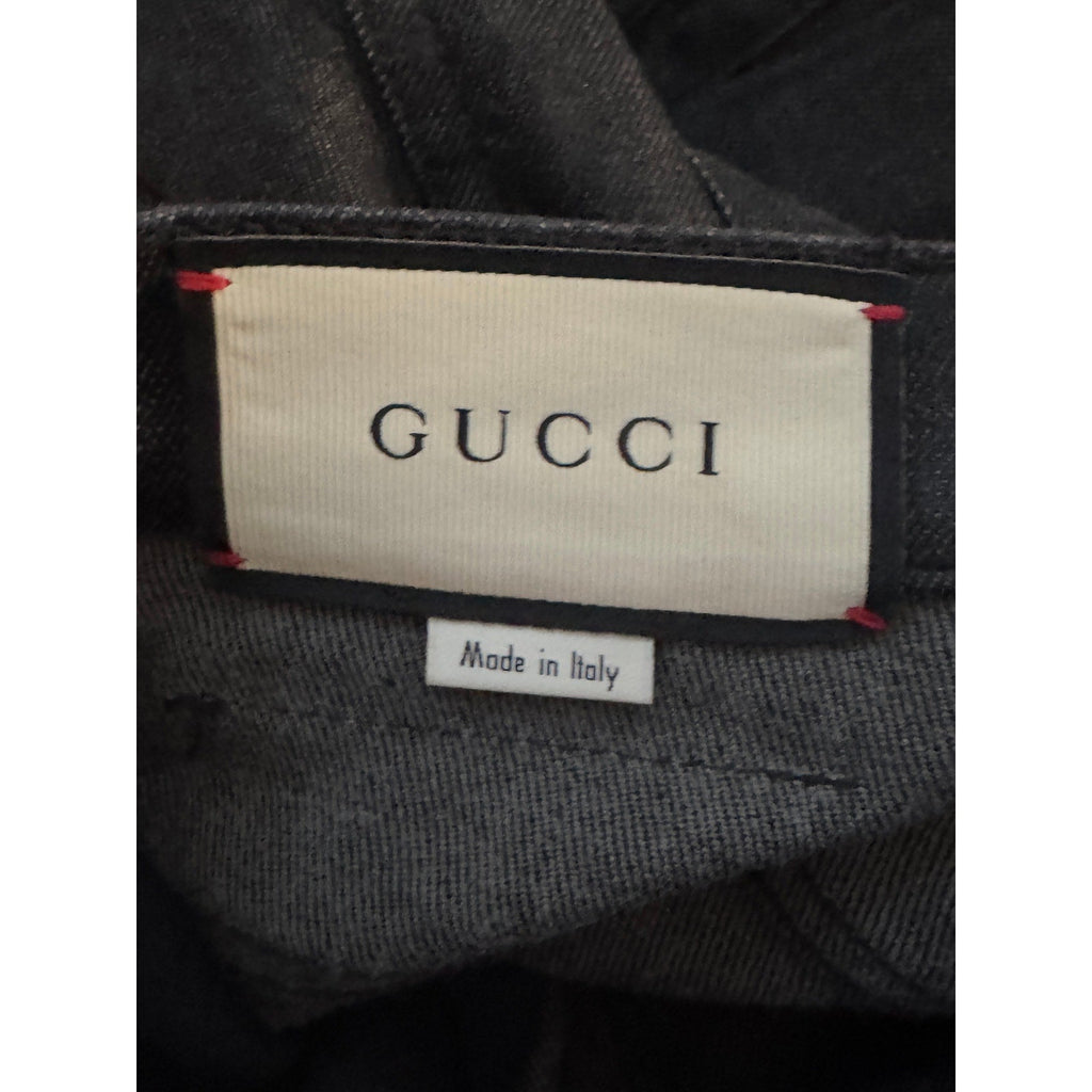 Gucci Black Memento Mori Skinny Jeans Gucci