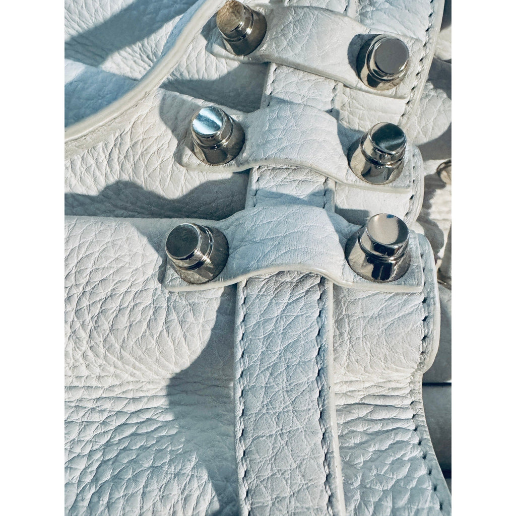 Alexander Wang White Leather Studded Bucket Bag Alexander Wang