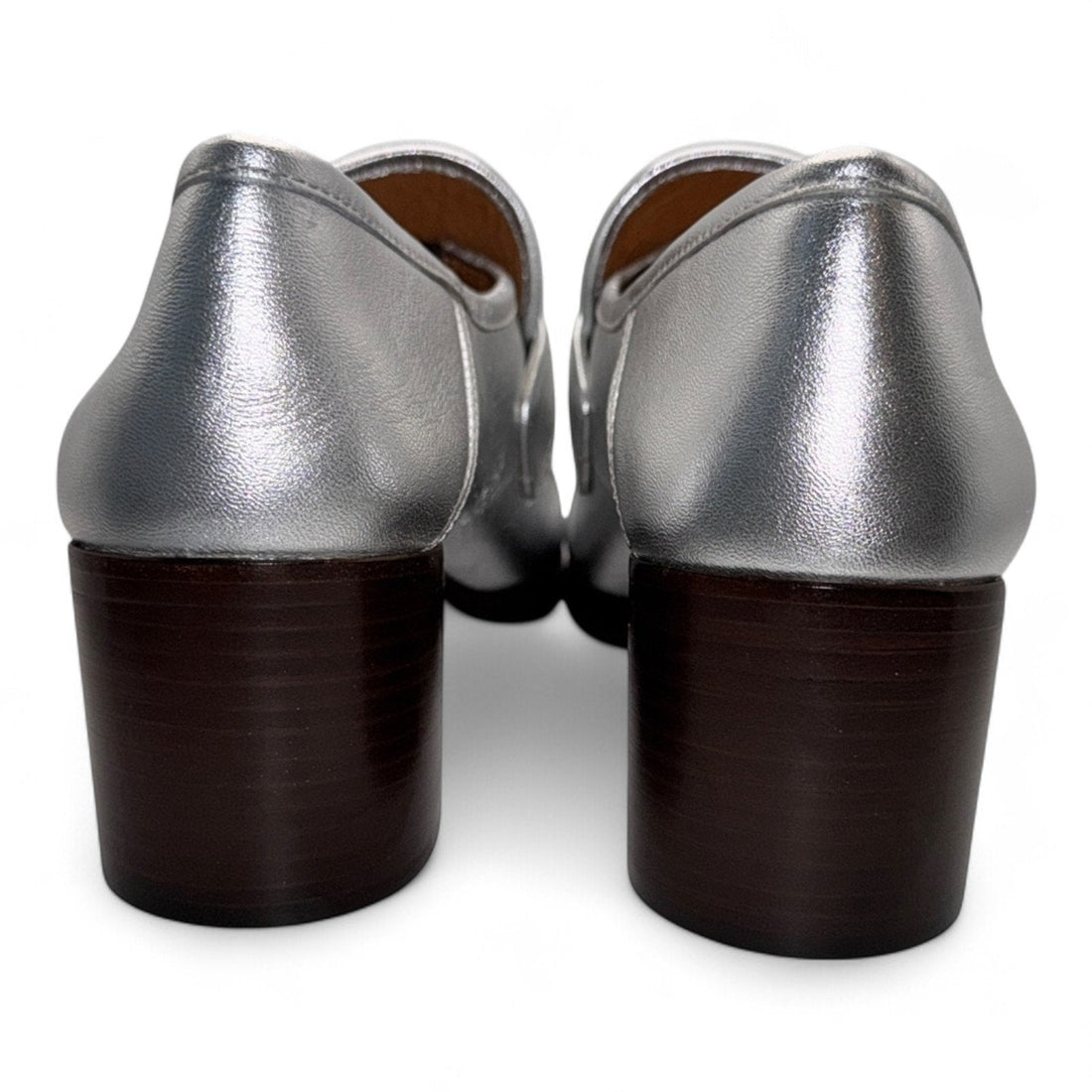 Gucci Vegas Horsebit Loafer, Silver Leather W/gold Hardware Gucci