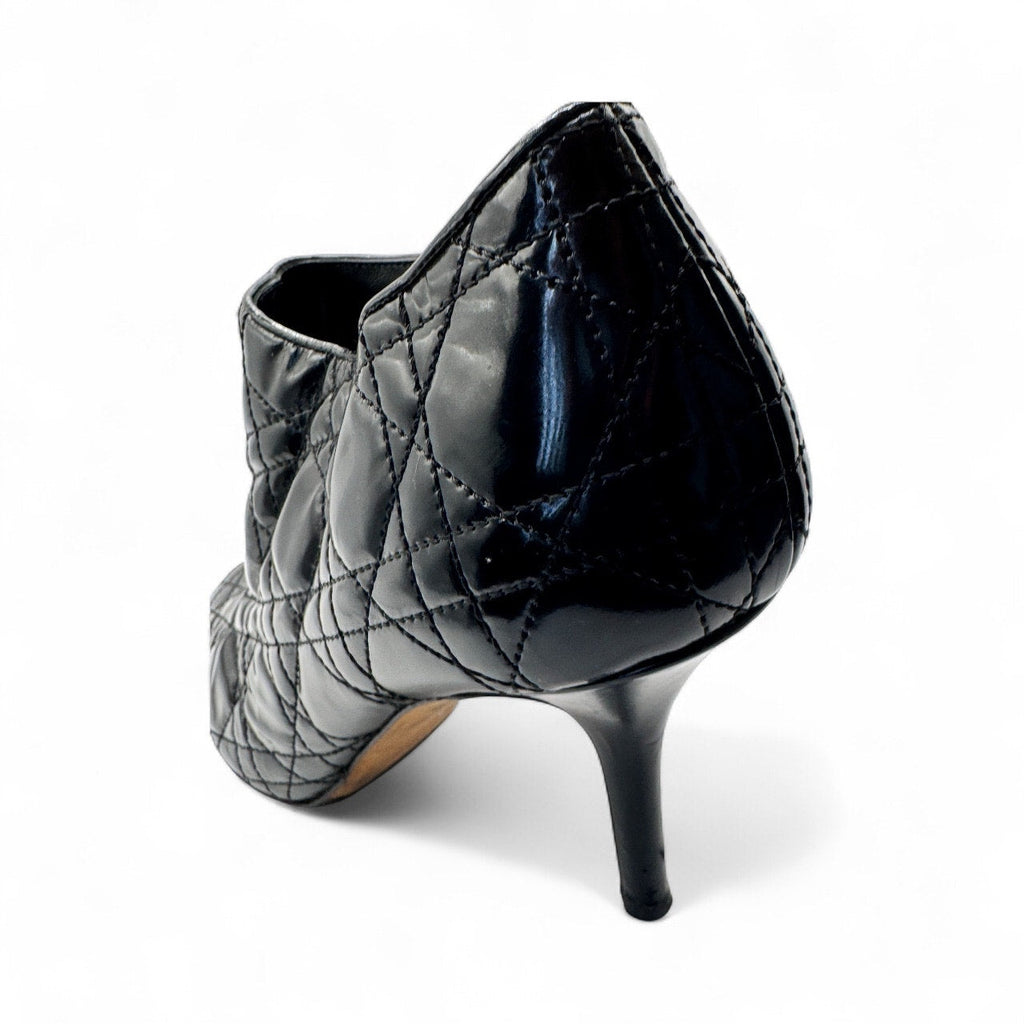 Christian Dior Cannage Patent Leather Ankle Boots Dior
