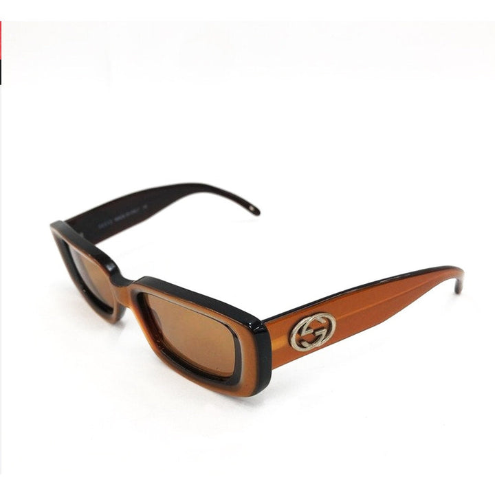 Vintage Gucci GG2409/S Orange Oval Rectangular Sunglasses – 90s Rare Style Worn Gucci